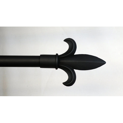 Fleur De Lis Living Halma Fleur De Lis Single Curtain Rod & Reviews